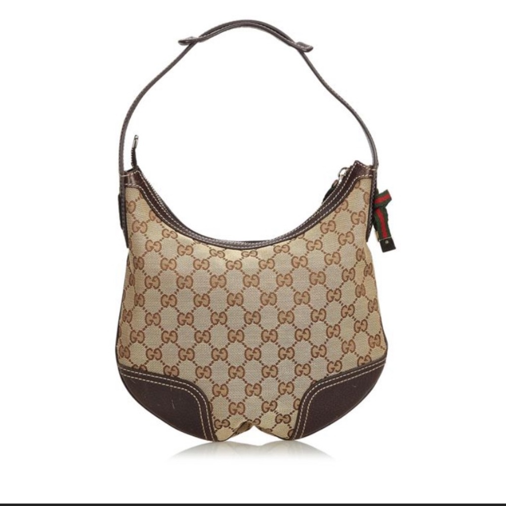 Authentic Gucci Canvas Small Hobo